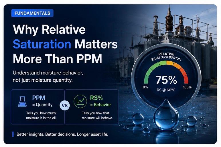 Relative Saturation vs PPM in Transformer Oil