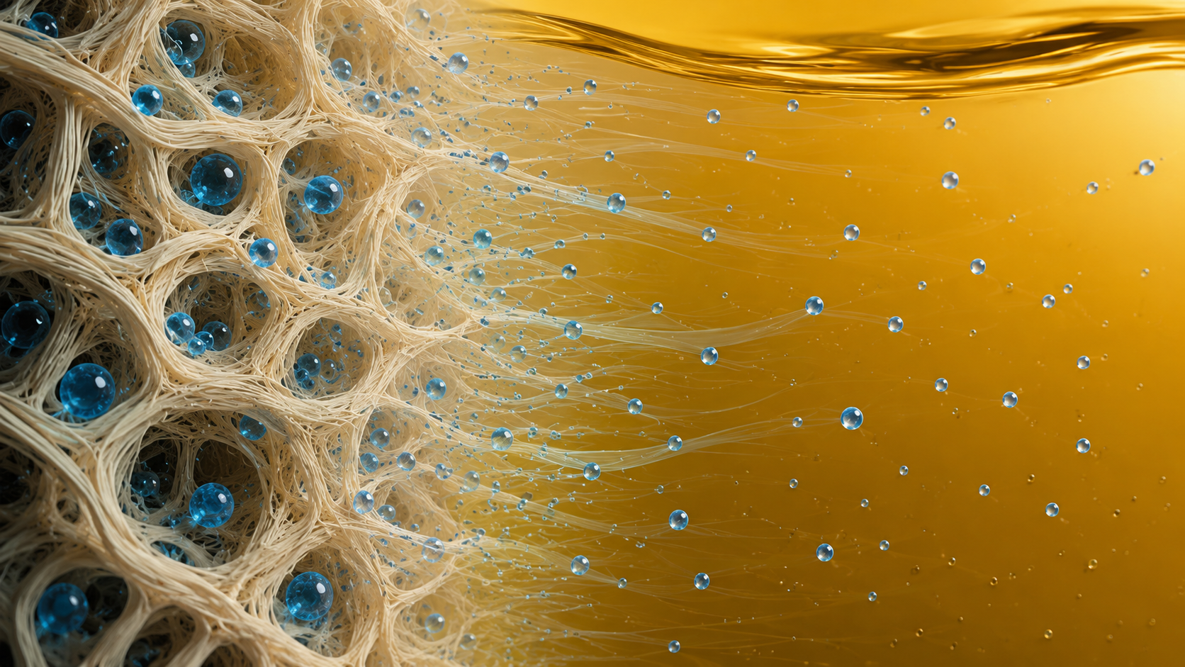 Moisture migrating from cellulose into transformer oil