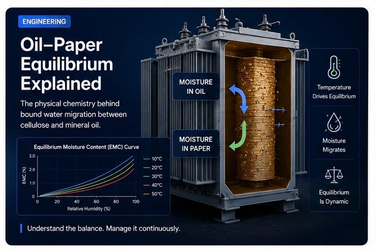 Moisture Equilibrium Between Oil and Paper Explained