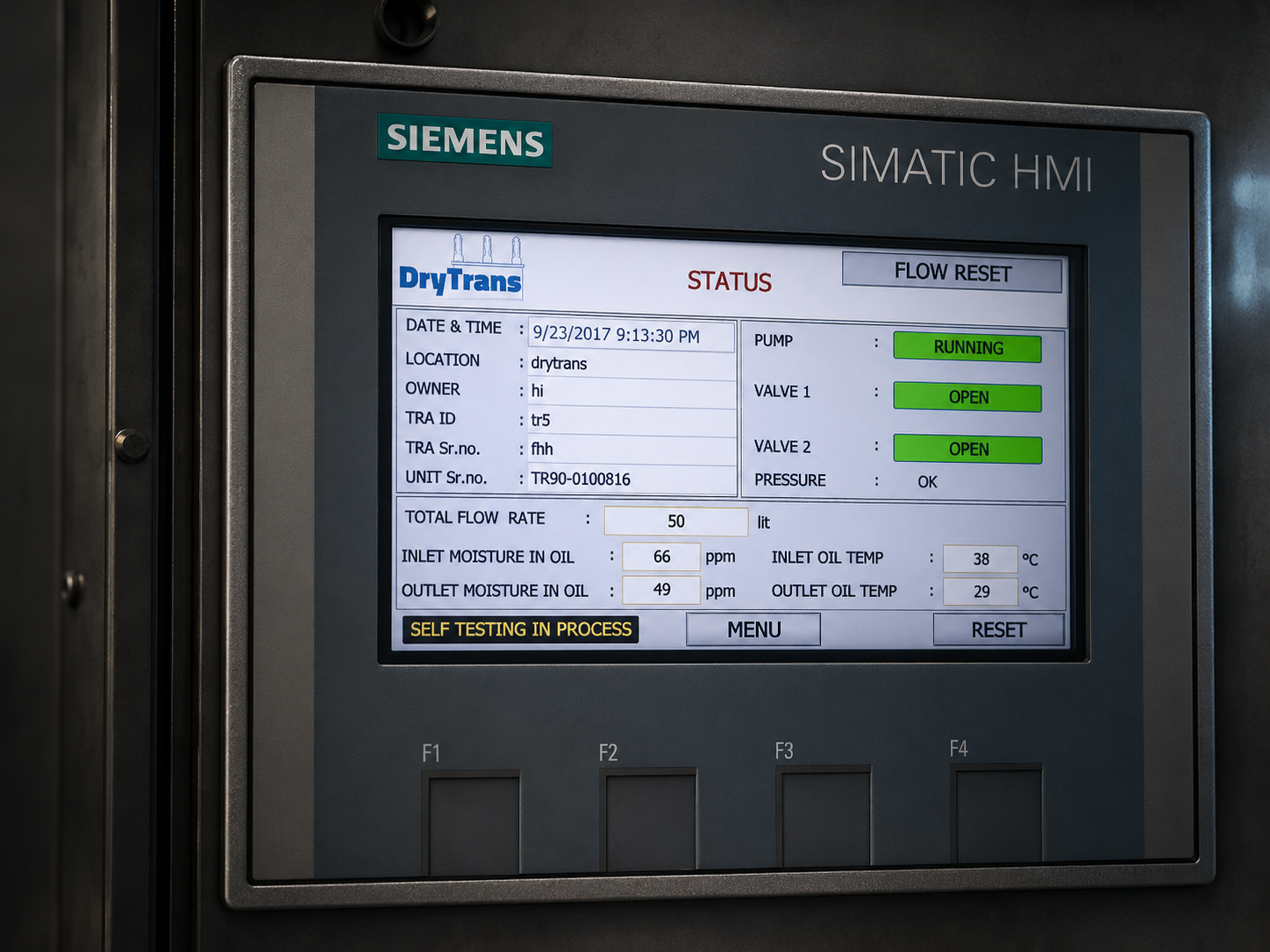 HMI Touchscreen